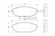 Комплект тормозных колодок BOSCH 0 986 424 727