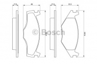 Комплект тормозных колодок BOSCH 0 986 461 106