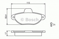 Комплект тормозных колодок BOSCH 0 986 461 119