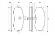 Комплект тормозных колодок BOSCH 0 986 461 121