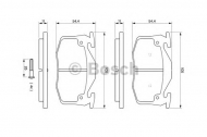 Комплект тормозных колодок BOSCH 0 986 461 149