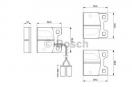 Комплект тормозных колодок BOSCH 0 986 469 120
