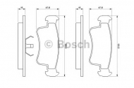 Комплект тормозных колодок BOSCH 0 986 493 360
