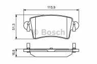 Комплект тормозных колодок BOSCH 0 986 494 043