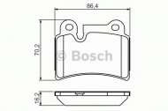 Комплект тормозных колодок BOSCH 0 986 494 210