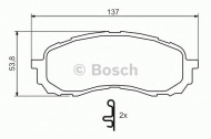 Комплект тормозных колодок BOSCH 0 986 494 373