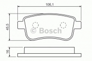 Комплект тормозных колодок BOSCH 0 986 494 452