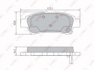 Комплект тормозных колодок LYNXauto BD-7574