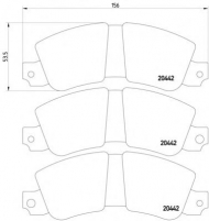 Комплект тормозных колодок HELLA PAGID 8DB 355 007-151