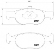 Комплект тормозных колодок HELLA PAGID 8DB 355 008-431