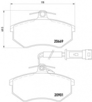 Комплект тормозных колодок HELLA PAGID 8DB 355 017-651