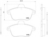 Комплект тормозных колодок HELLA PAGID 8DB 355 019-081