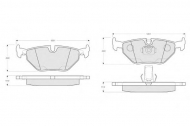 Комплект тормозных колодок PROCODIS FRANCE PF1321