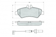 Комплект тормозных колодок PROCODIS FRANCE PF1427