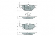 Комплект тормозных колодок PROCODIS FRANCE PF1436