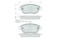 Комплект тормозных колодок PROCODIS FRANCE PF1445