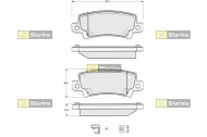 Комплект тормозных колодок STARLINE BD S327