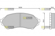 Комплект тормозных колодок STARLINE BD S421