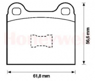 Комплект тормозных колодок BENDIX 571232B
