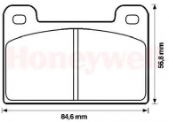 Комплект тормозных колодок BENDIX 571823B