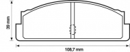 Комплект тормозных колодок BENDIX 571226B