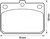 Комплект тормозных колодок BENDIX 572120B