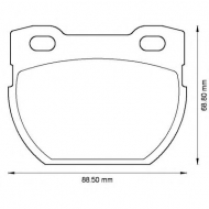 Комплект тормозных колодок BENDIX 572494B