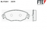 Комплект тормозных колодок FTE BL1752A1