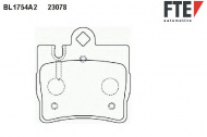 Комплект тормозных колодок FTE BL1754A2