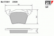 Комплект тормозных колодок FTE BL1733A1
