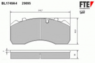 Комплект тормозных колодок FTE BL1749A4