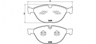 Комплект тормозных колодок BREMBO P 06 066