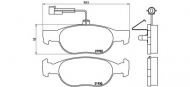 Комплект тормозных колодок BREMBO P 23 113