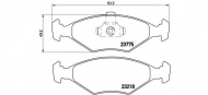 Комплект тормозных колодок BREMBO P 23 123