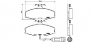 Комплект тормозных колодок BREMBO P 24 014