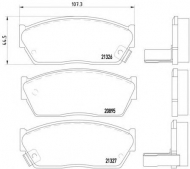 Комплект тормозных колодок BREMBO P 28 004