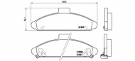 Комплект тормозных колодок BREMBO P 30 004