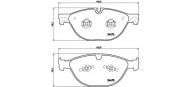 Комплект тормозных колодок BREMBO P 36 025