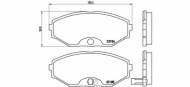 Комплект тормозных колодок BREMBO P 56 045