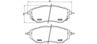 Комплект тормозных колодок BREMBO P 78 017