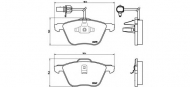 Комплект тормозных колодок BREMBO P 85 061