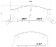 Комплект тормозных колодок MINTEX MDB2529