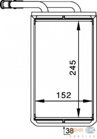 Теплообменник HELLA 8FH 351 313-101