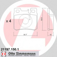 Комплект тормозных колодок ZIMMERMANN 21197.150.1