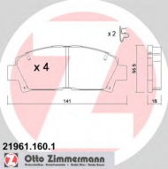 Комплект тормозных колодок ZIMMERMANN 21961.160.1