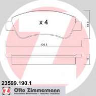 Комплект тормозных колодок ZIMMERMANN 23599.190.1
