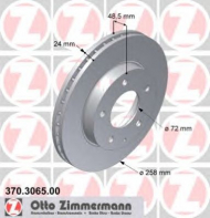 Тормозной диск ZIMMERMANN 370.3065.00