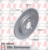 Тормозной диск ZIMMERMANN 610.1200.00