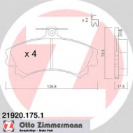 Комплект тормозных колодок ZIMMERMANN 21920.175.1