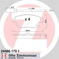 Комплект тормозных колодок ZIMMERMANN 24486.170.1